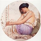 John William Godward A Grecian Girl painting